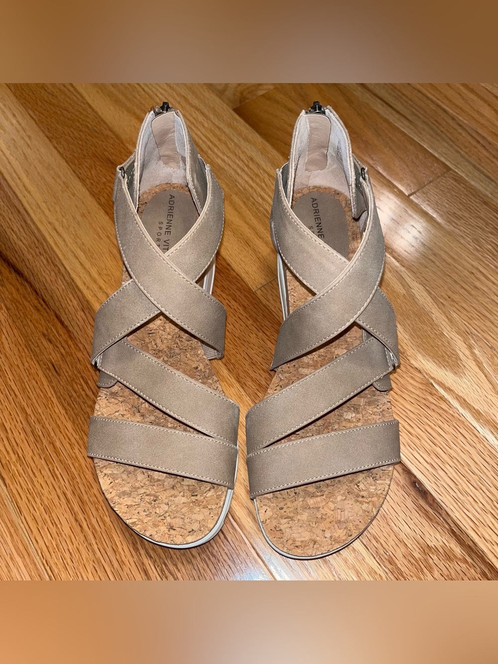 Adrienne Vittadini Strappy Wedge Sandals
